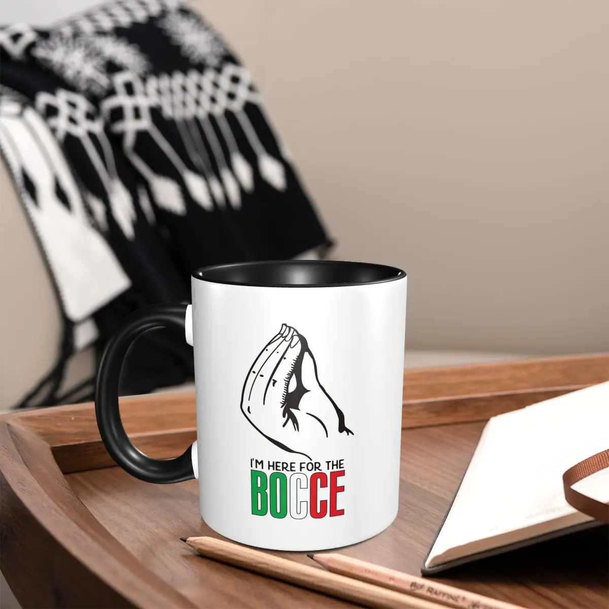 Italian Hand Gesture Sing Language Italy Flag Mug Funny Ceramic Coffee Cups Tea Mugs Milk Cup Drinkware Gifts for Woman Man