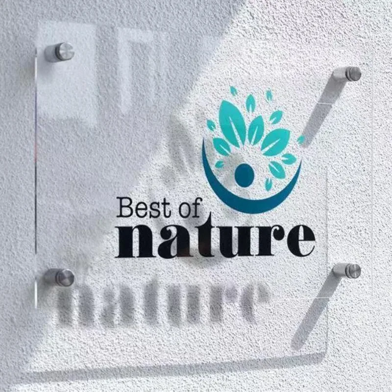 

Business Customized Acrylic Perspex Plates, Number Decorative House Signs, Logo Beauty Salon Nails Studio Wall Aesthetic Decor