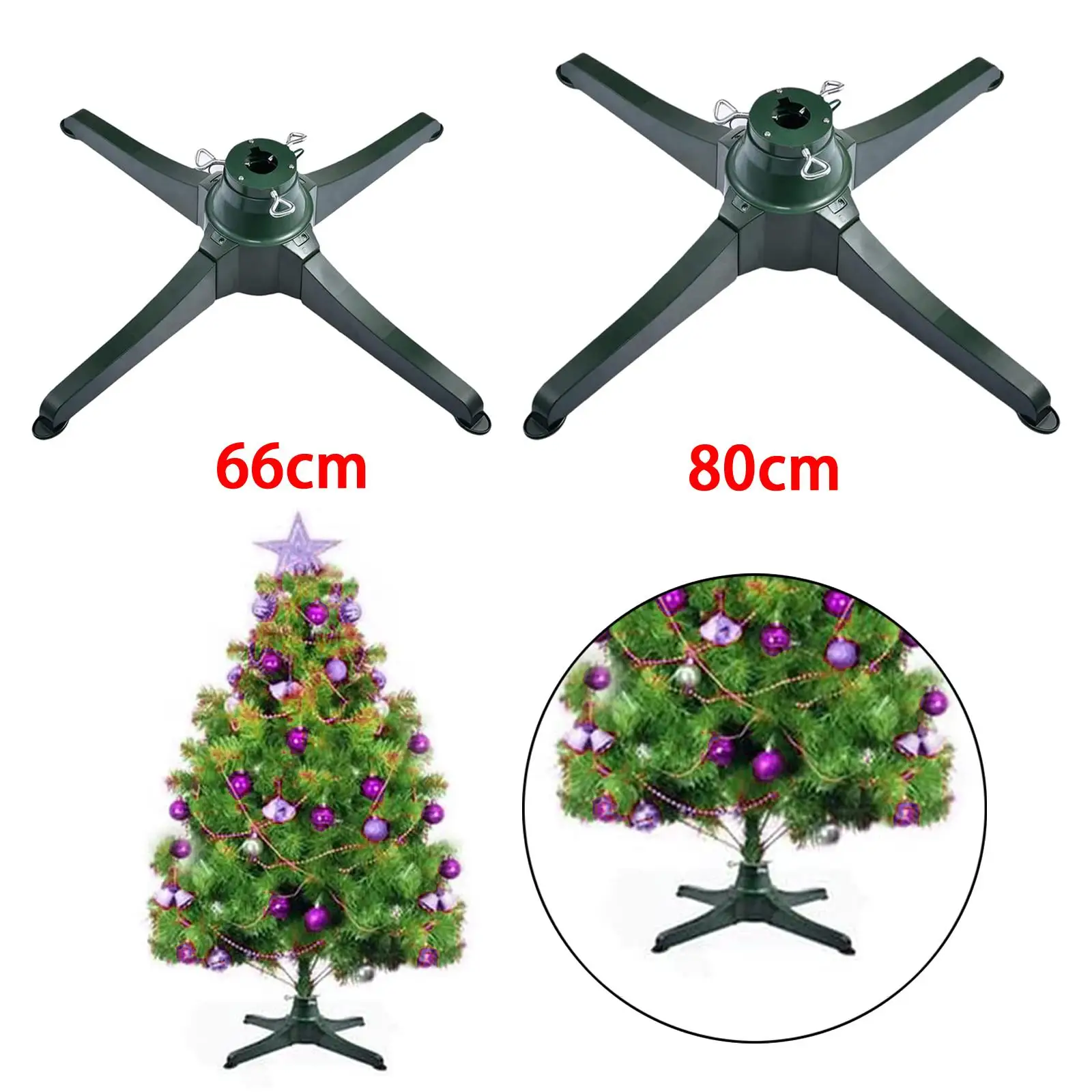 Rotating Christmas Tree Stand Heavyduty Tree Base Holder Bottom Support