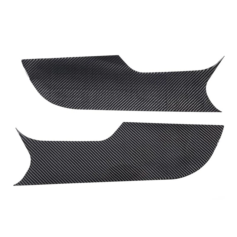 For Corvette C7 2014-2019 Soft Carbon Fiber Car Inner Door Anti Kick Panel Sticker Protection Trim Replacement Accessories