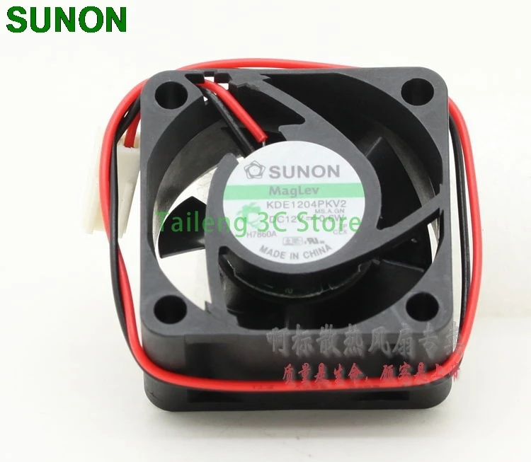For Sunon Maglev fan KDE1204PKV2 4cm 40mm 4020 40*40*20MM DC 12V 0.6W silent quiet server inverter cooling fan