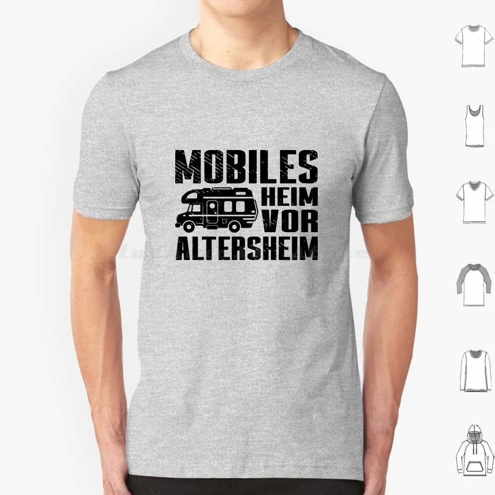 Motorhomes Before Nursing Homes Camping Mobile Home T Shirt 6xl Cotton Cool Tee Camping Outdoors Motorhome Adventure Van Before