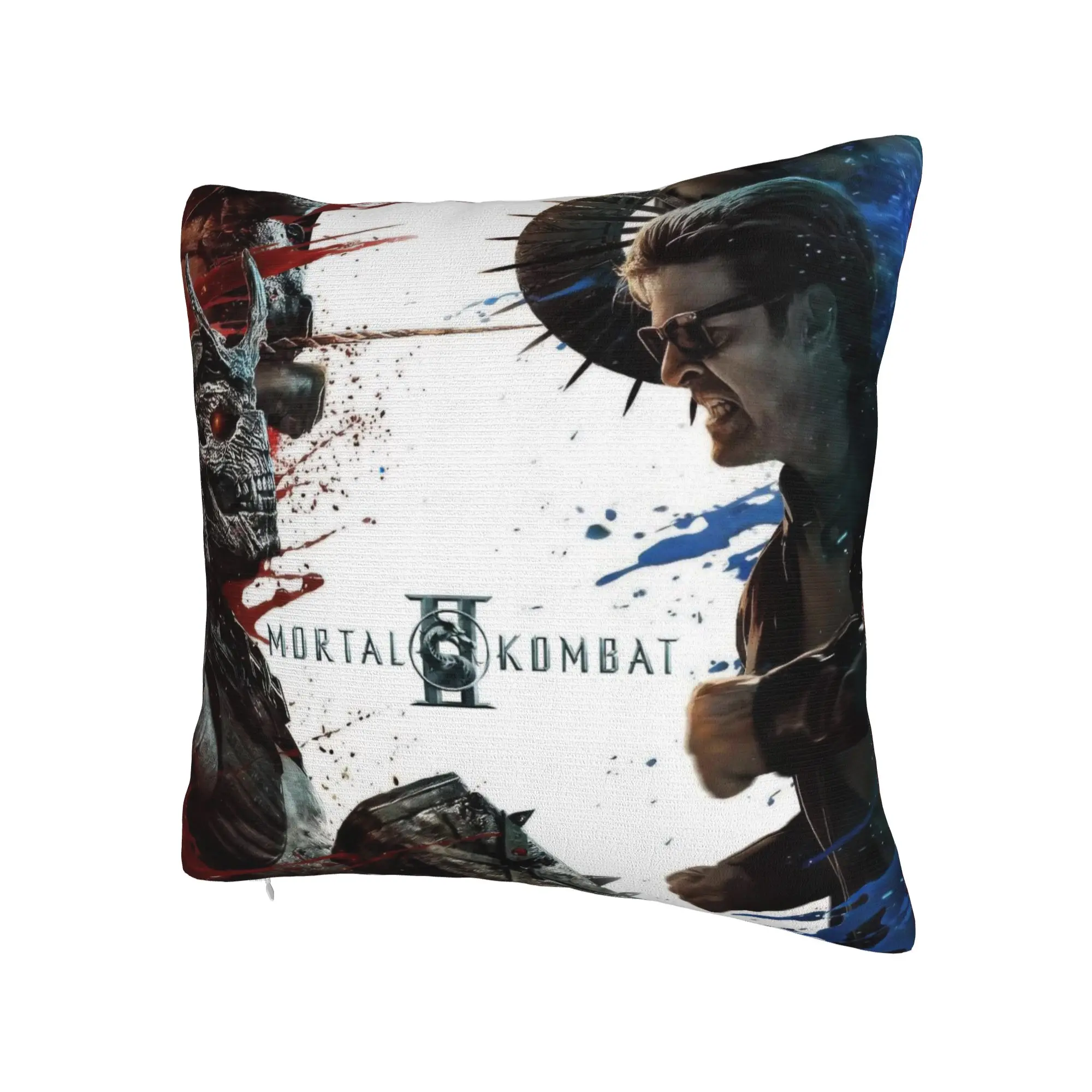 Decorative Pillow Cover Mortal Kombat II Moive 2026 Merch Chair  Pillow Case Cover Zippered Multiple Sizes