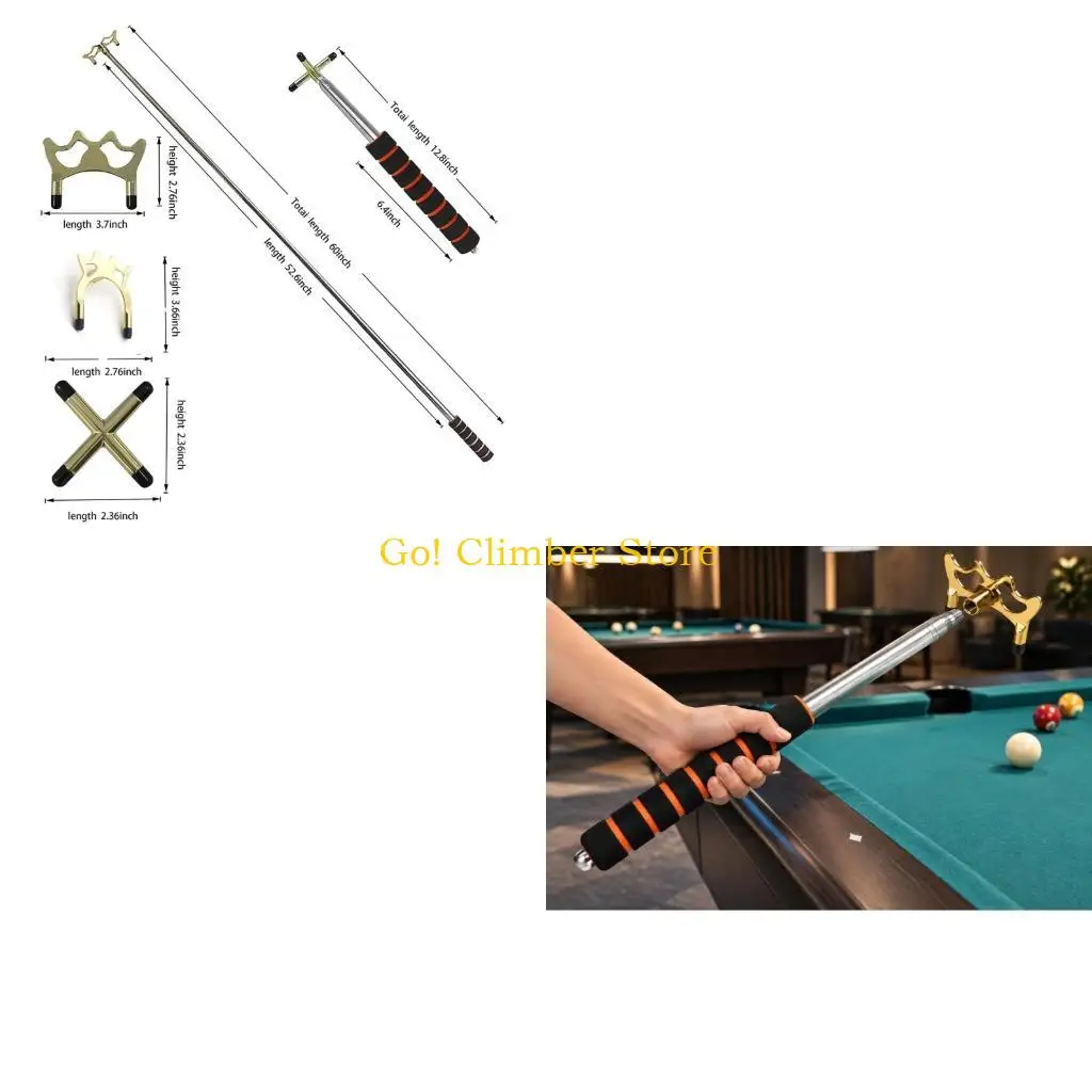 Q84C Telescoping Billiards Bridge Bridge Head for Distant Pool Cue Position