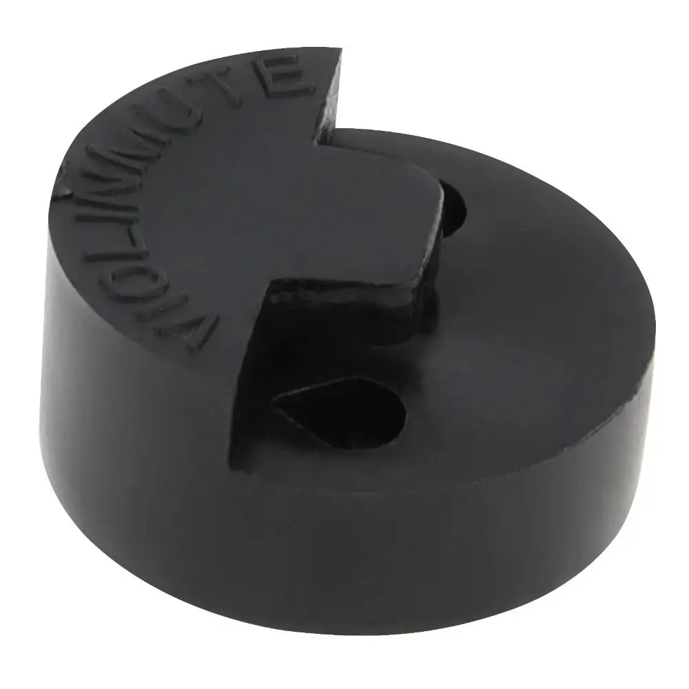 Durable Round Violin Mute Black Acoustic Practice Professional Rubber Violin Instrument Accessories
