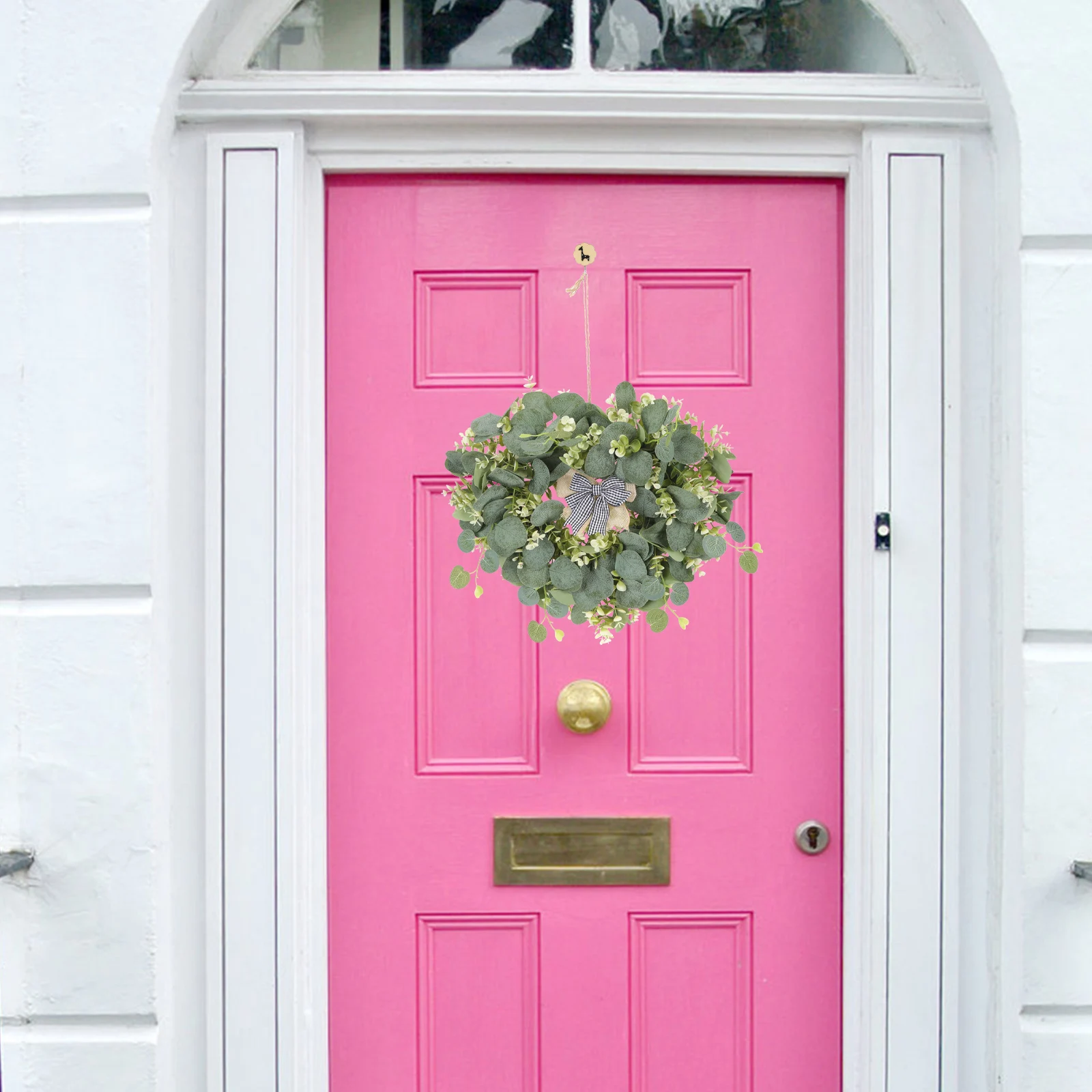 

24 Inch Heart-Shaped Simulation Flower Wreath Premium Artificial Floral Door Hanging for Home Decor Spring Festival Valentine