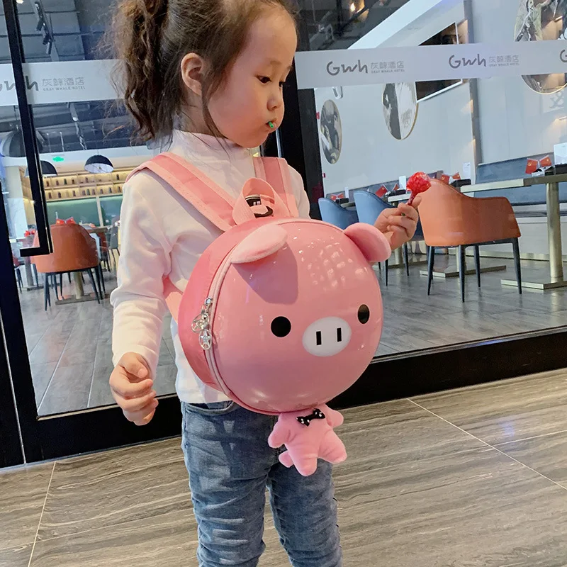 2022 New Cartoon Cute Kids Backpack Eggshell Bag Kindergarten Schoolbag Male and Female Baby Backpack