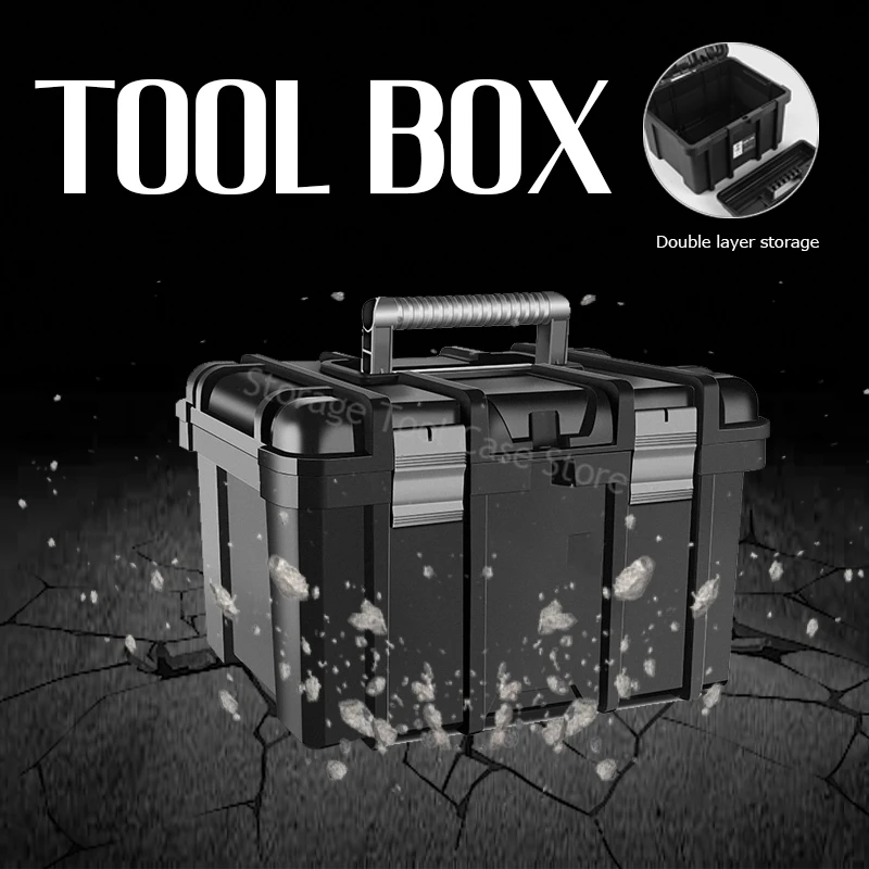 Large Hard Case Household Tool Box Organizer Case Multifunction Hardware Tool Storage Box Plastic Electrician Toolbox