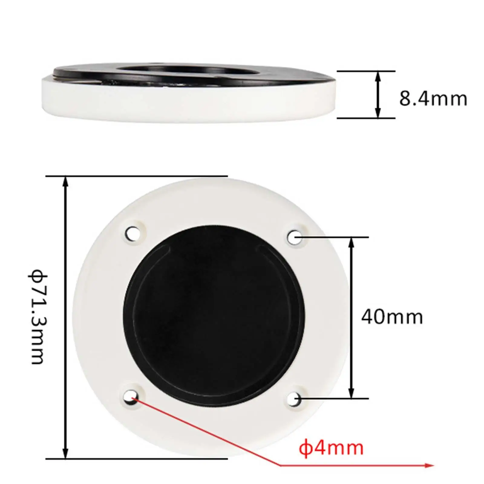 Generic Cockpit Scupper Valve Replaces Easy to Install Professional Sturdy Boat Accessories Boat Self Bailing Cockpit Mounted