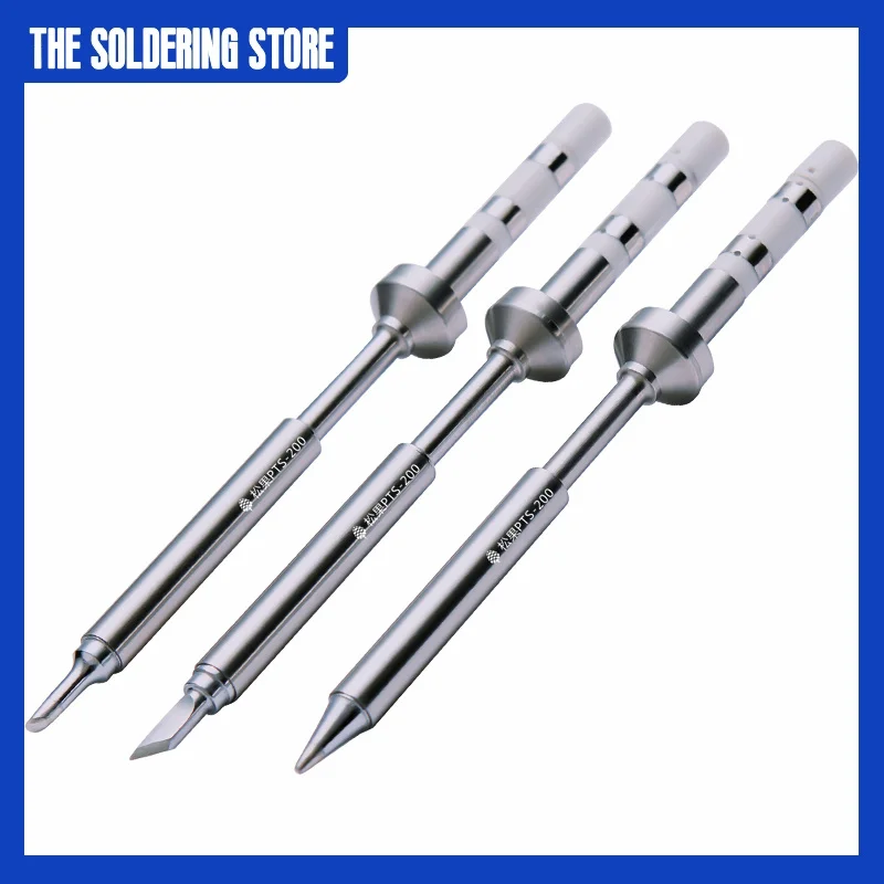 4Ω 100W PTS-200 Soldering Iron Tip Lead-free KU/K/B2/J02/BC2/C4/D24/ILS Tip for TS101 and TS100 Pine64 Soldering Iron