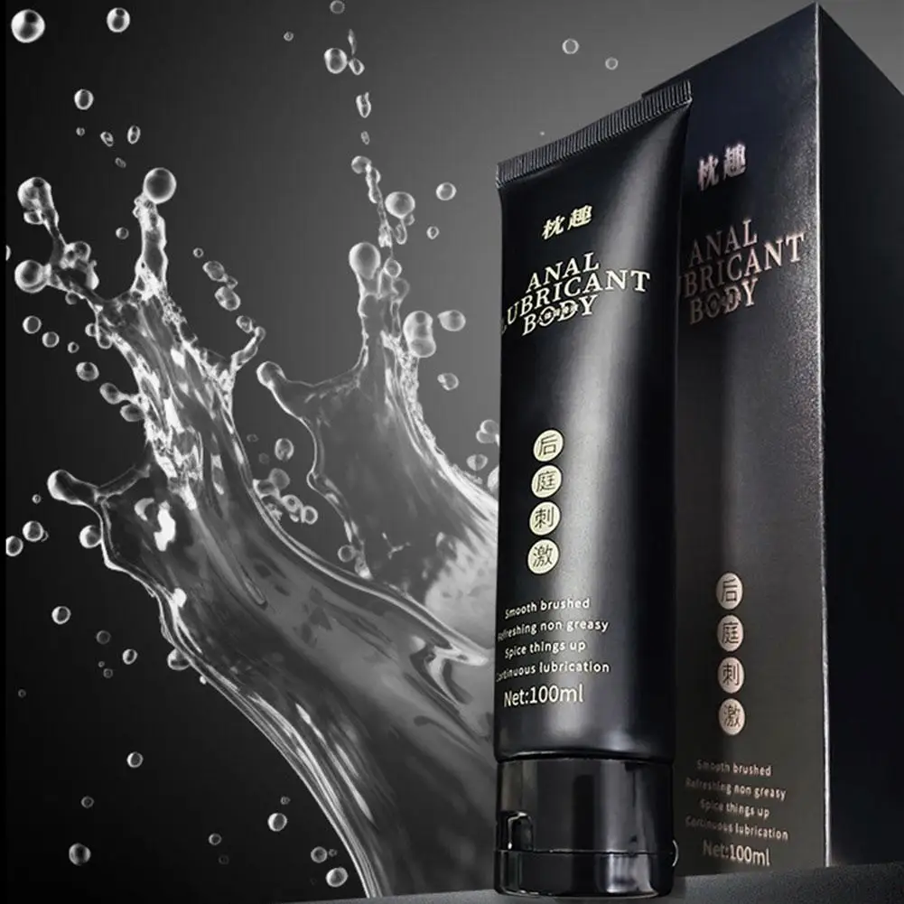 100 مللي زيوت التشحيم الشرجية السلس الحرير الشرج مسكن زيوت التشحيم قاعدة المياه سوبر الجلد اللمس الشعور للبالغين النساء مثلي الجنس