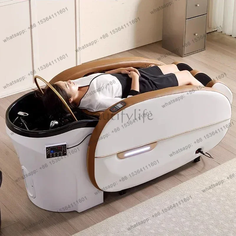 LSElectric Massage Shampoo Chairs Beauty Hairdressing Stylist Comfort Shampoo Chairs Ergonomics Salon Furniture Cama Champu FYSB