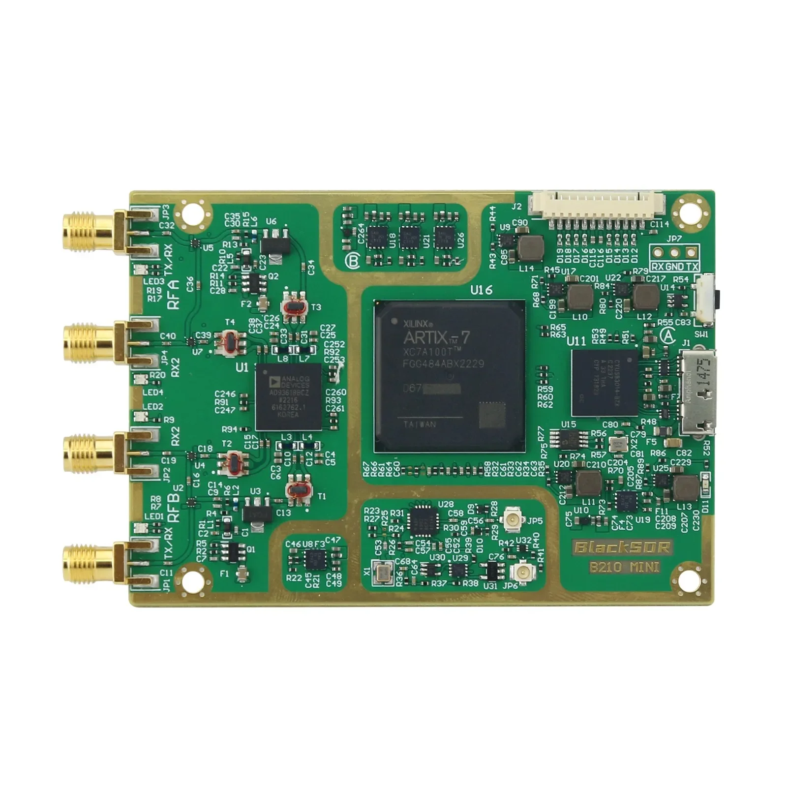 B210 Mini AD9361 Software Defined Radio Development Motherboard SDR Replacement for HackRF PlutoSDR