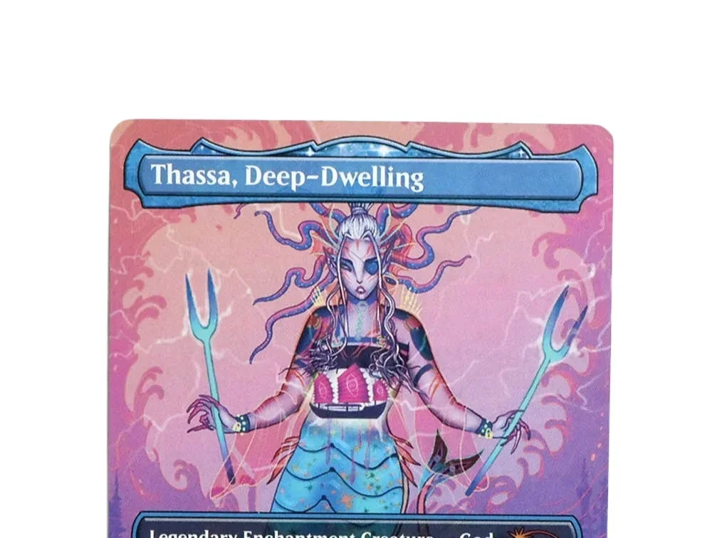 

(Thassa, Deep-Dwelling) Holo/Foil TCG Magical Proxy Cards Game Top Quality Proxy Gathering Board Playing Game Trading Cards