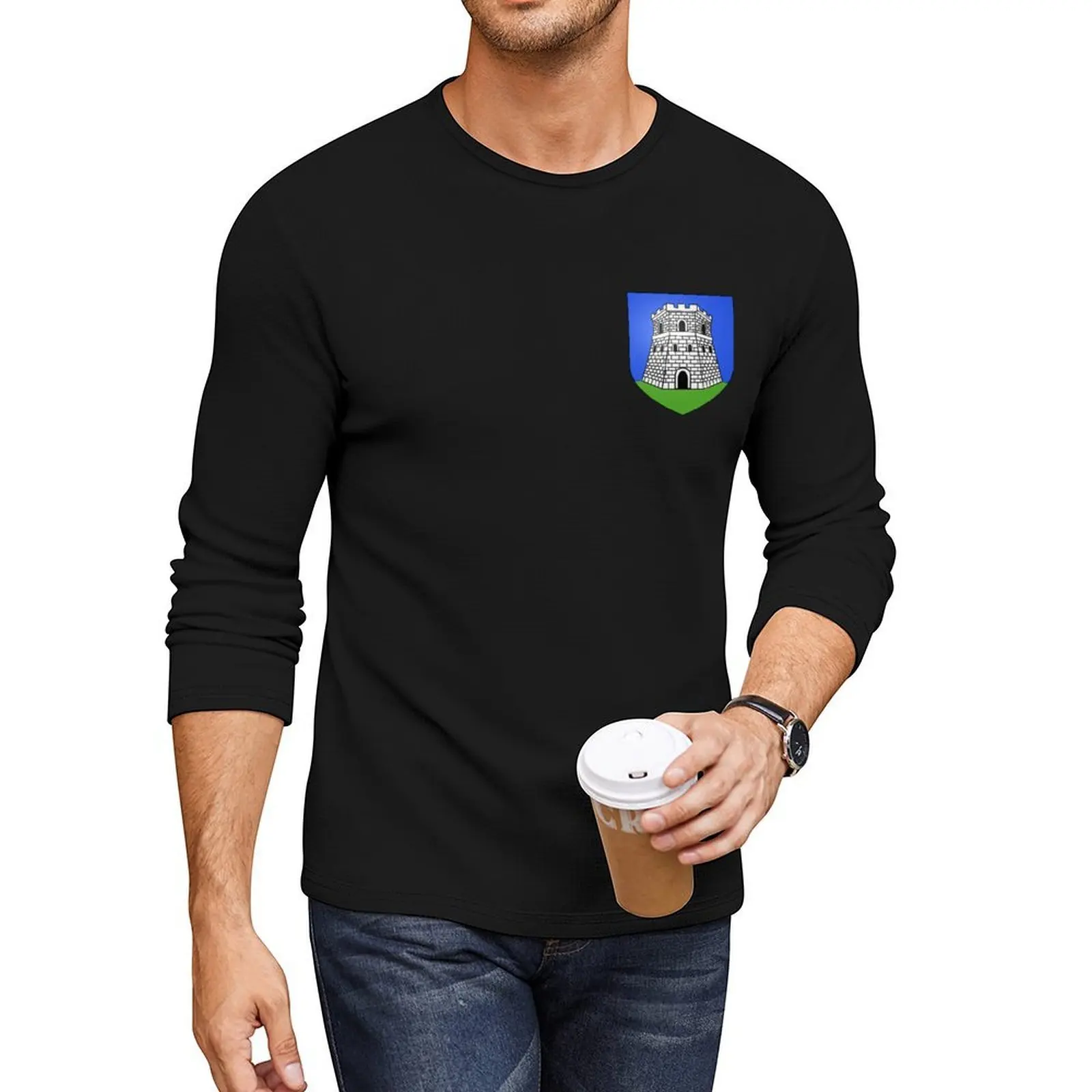 Escudo de armas de Bastia, Camiseta larga de Corsica, camisetas de aficionados al deporte de moda coreana, camisetas gráficas, camisetas de diseñador para hombres