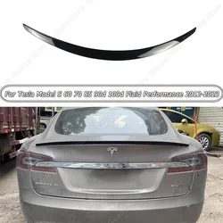 Car Rear Spoiler Wings Body Kits Tuning Gloss Black For Tesla Model S 60 70 85 90d 100d Plaid Performance 2012-2023 Accessories