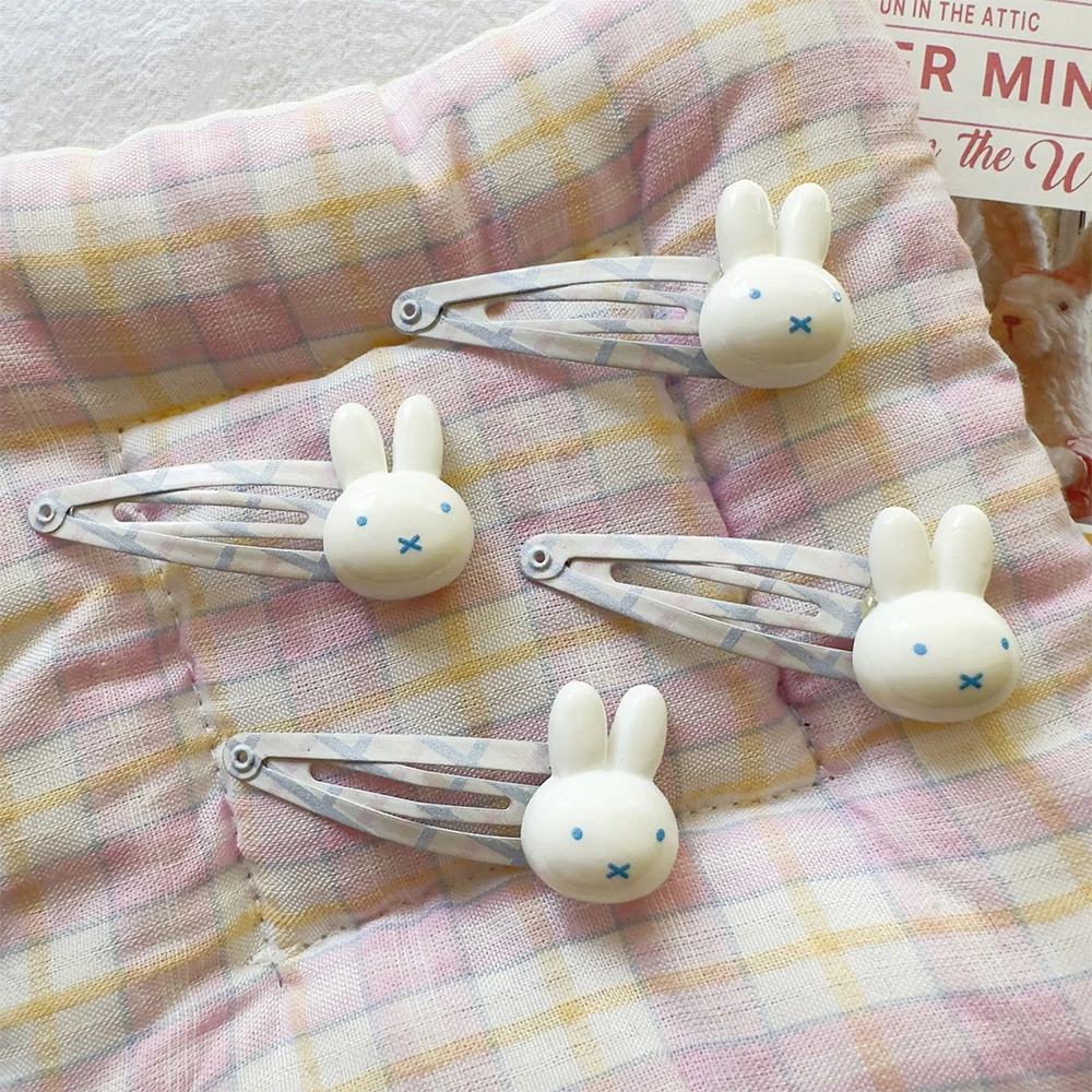 

Kawaii Miffy BB Clip, милая заколка для боковой челки для девочек, мультяшная заколка для волос, украшение на голову, игрушки и подарки для девочек