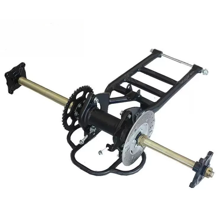 Tricycle Four-wheeled go-kart ATV rear axle suspension rear axle extended rear flat fork 81cm long