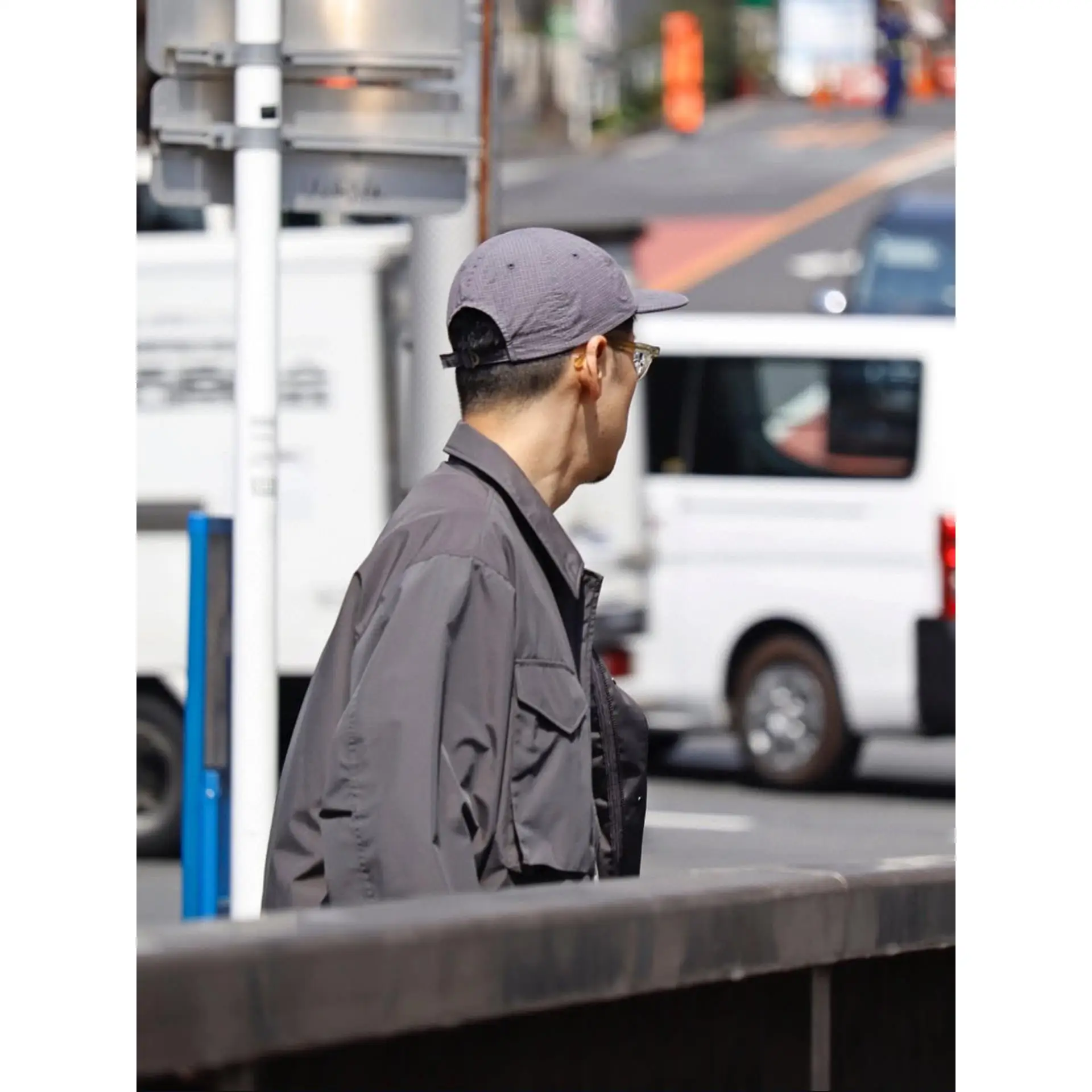 Japanese functional outdoor waterproof multi-pocket tooling loose jacket Nanamica