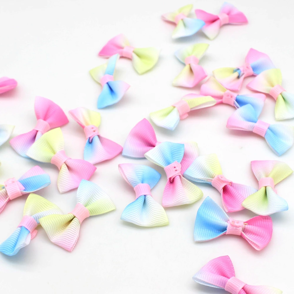 30 Teile/los multicolor Bogen Hause Hochzeit Party Band Kuchen Kleidung Dekoration Scrapbooking DIY Handwerk Liefert