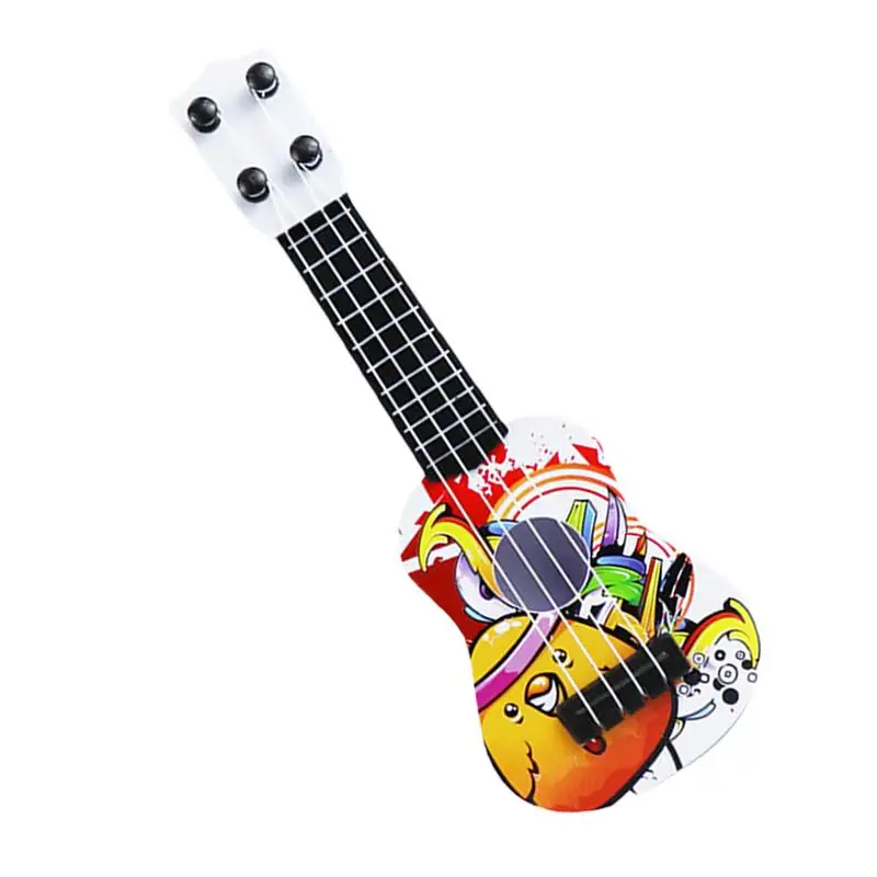 Kids Ukulele For Girls 4 Strings Mini Guitar Anti-Impact Mini Learning Musical Instrument For Preschool Children Kids Girls