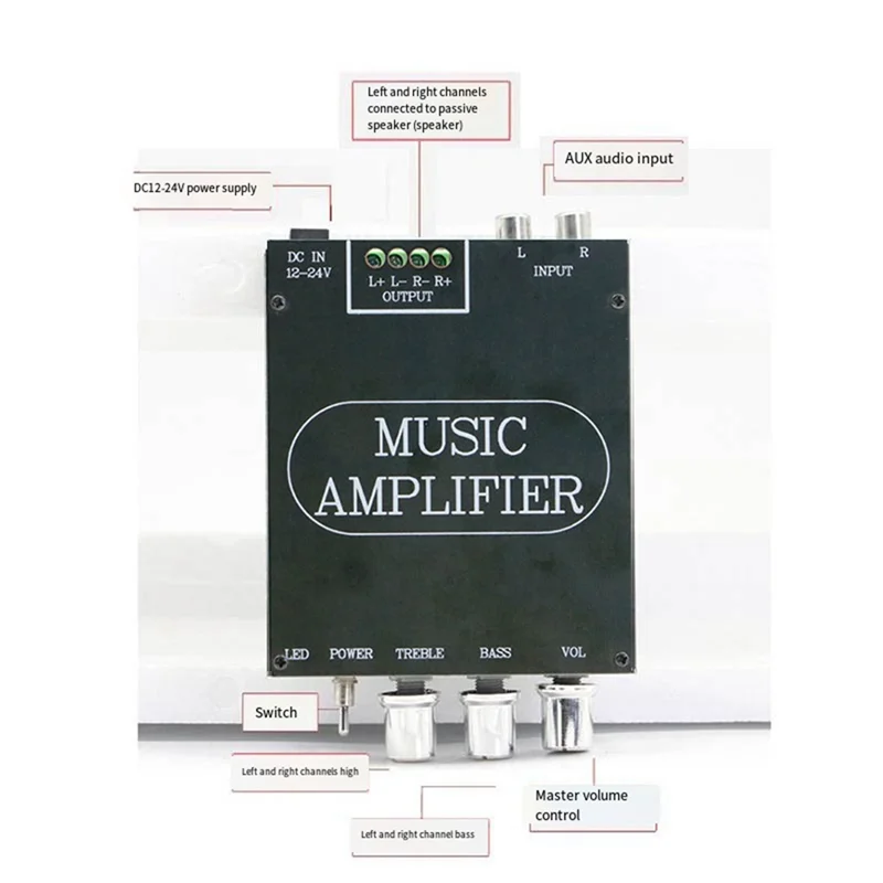 

Advanced ZY-2.0 Channel Bluetooth Digital Amplifier Module High And Low Pitch Subwoofer Hifi Bluetooth Amplifier Board