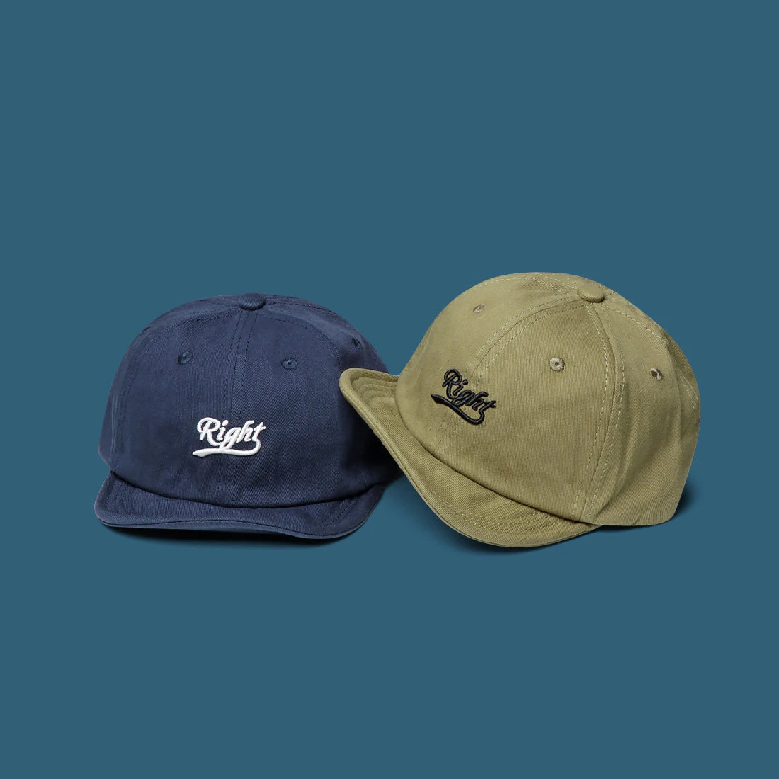 American Dandy Vintage Flat Brim Baseball Cap, Soft Short Brim Street Trend Casual Sun Hat for Men Women Spring Summer
