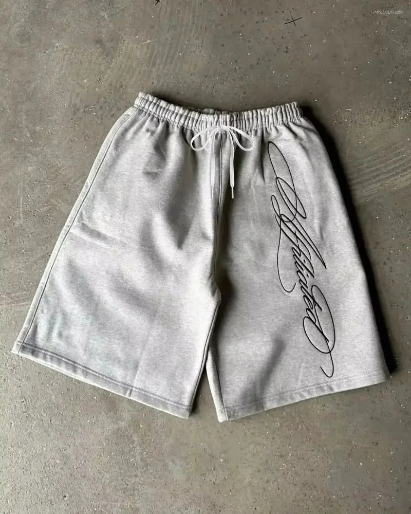 2026 Men's Shorts Streetwear American Retro Mens Hip Hop Graffiti Letter Baggy Sports Jogging Summer Casual Basketball Shorts