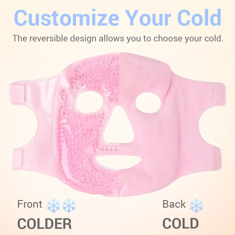 SPA Ijsmasker Koud Gezicht Oogmasker voor Hot/Cold Pack Verminderen Hoofdpijn, Donkere Kringen, Gezichtsbehandeling Huidverzorging verjonging Schoonheid