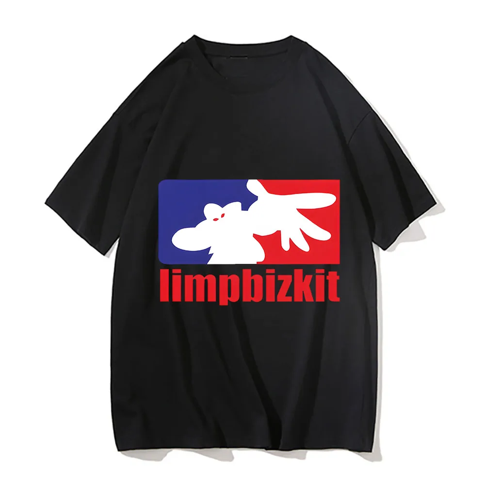 Camiseta Limp Bizkit masculina e feminina, gola redonda, algodão, manga curta, roupas plus size, streetwear clássico, camisetas unissex