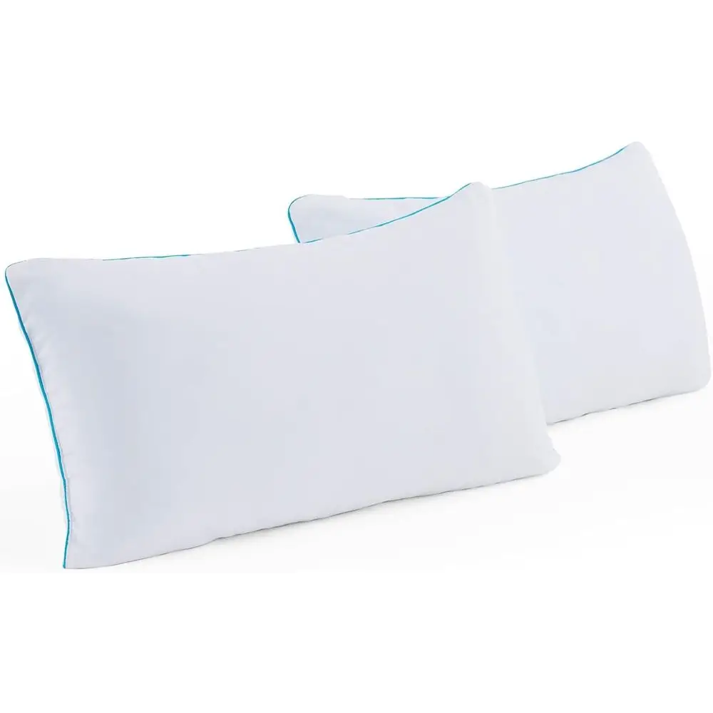 

King Size Cooling Memory Foam Pillows - Soft Support for Side, Stomach, and Back Sleepers - Pack of 2 Certified