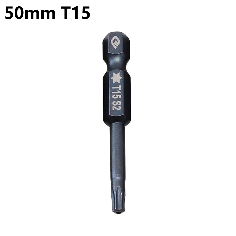 50mm 1/4\'\' Magnetic Torx Screwdriver Bit T5 T6 T7 T8 T9 T10 T15 T20 T25 T27 T30 T40 For Rechargeable Screw Drivers Hand Tools