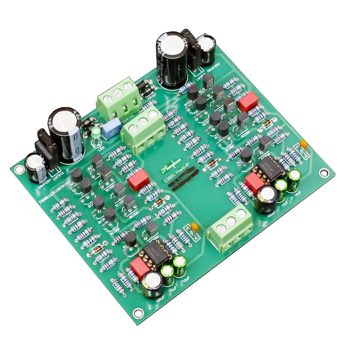 Hifi Dual Channel Voorversterker Board Base On Classic Accuphase C3850 Voorversterker Core RCA Versterking Circuit THD Laag tot 0,000161%