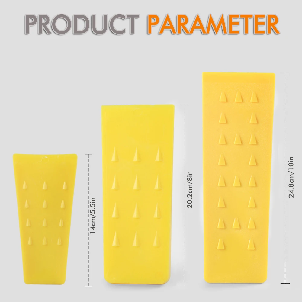 Tree Felling Wedge Plastic Felled Chock Tree Cutting Wedge for Logging Falling Cutting Cleaving Woodcutting Tools