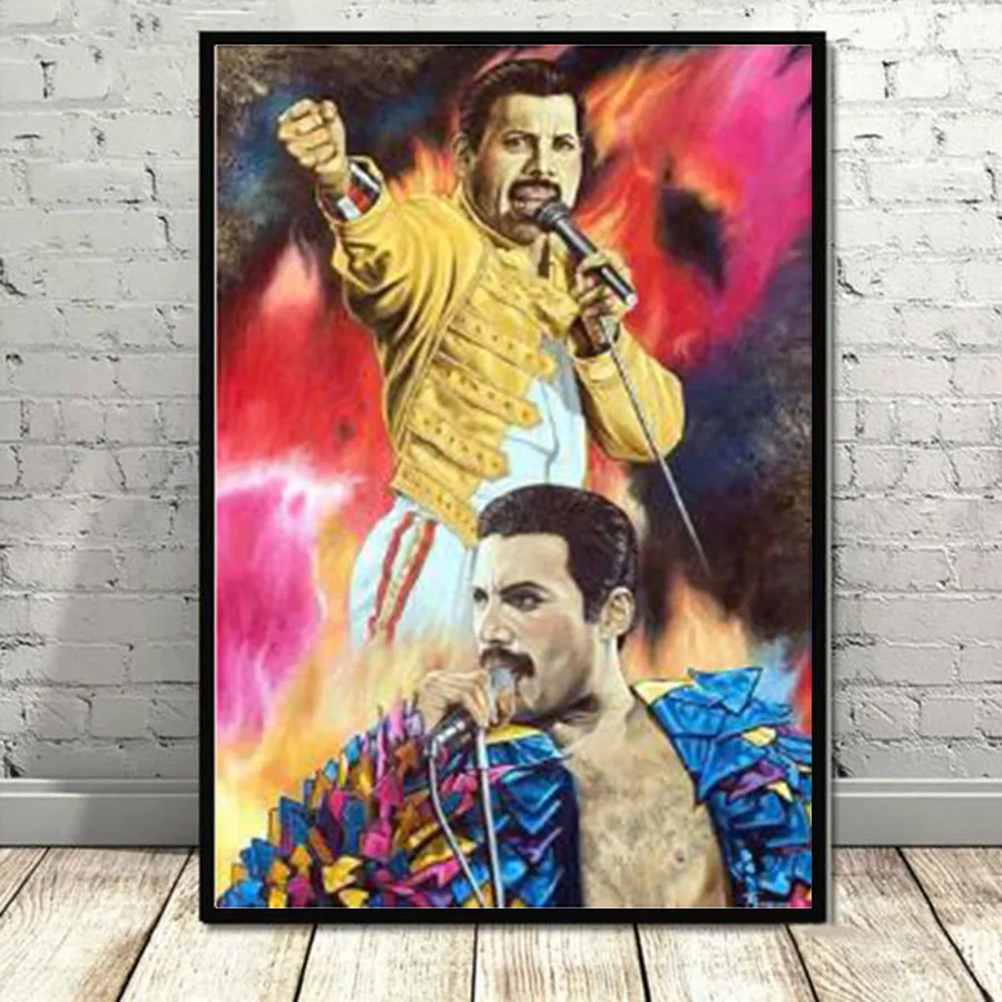 Diamond Painting Queen Band Freddie Mercury 5D DIY Diamond Embroidery Rhinestones Pictures Full Square Diamond Mosaic Home Decor