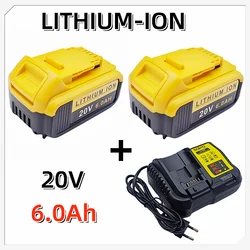 For Dewalt Screwdriver 20V 6.0Ah DCB200 Battery Lithium-ion DCB612 DCB609 DCB205 DCB200 DCB182 for Dewalt 20V fer