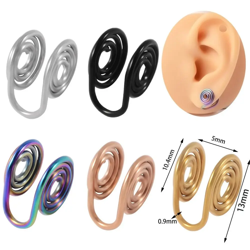 for Swelling Pressure Earrings Non Piercing Earrings Stainless Steel Keloid Pressure Earrings Gold Color Jewelry Accessories