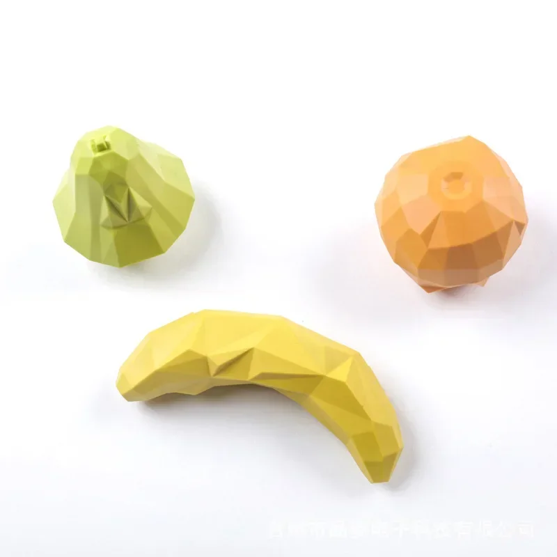 Pet Dog Toys Fruit Shape Squeaking Rubber Leaking Food Toys Bite Resistant Interactive Training Toys for Small Dogs Accessories