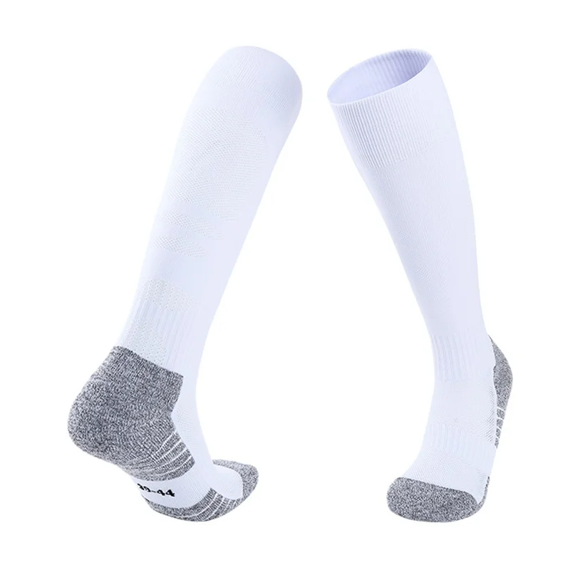 Football Accessories Black White Soccer Socks For Men Teenages Kids Over The Calf Baseball Rugby Athletic Sock