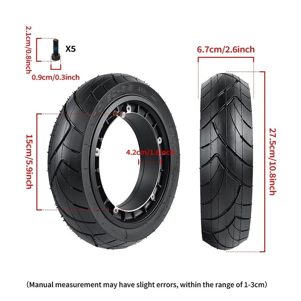 Replacement Motor Hub Assembly Compatible with For Ninebot MAX G3 Electric Scooter Featuring Tubeless Tire Integration