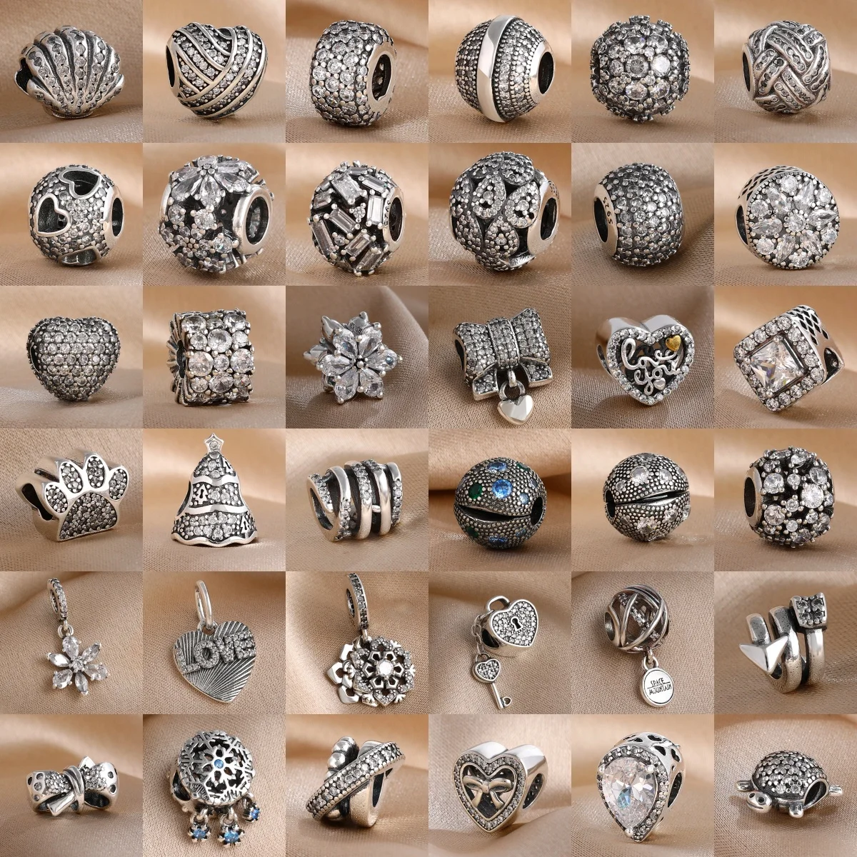 

Серебряный шарм 925 пробы с белым блестящим цирконом в форме сердца, круглые бусины, подходит для оригинальных браслетов, женские украшения, аксессуары для самостоятельного изготовления, подвеска.