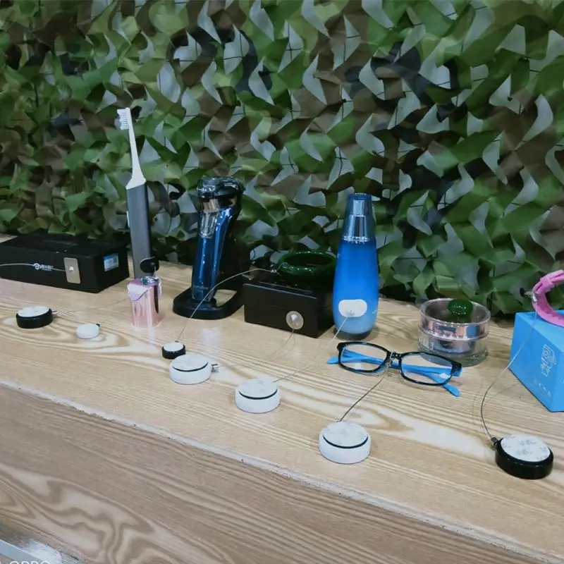 Round Security Cable Lock Phone Jewelry Display Anti-Theft Cable Retractable Security Lock Anti-Loss Pull Cable Box