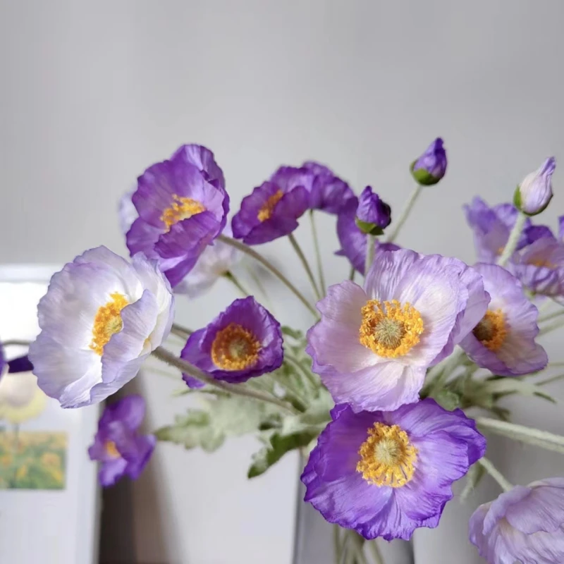 

30pcs Artificial Bouquet of Corn Poppy Home Table Decor Wedding Decoration Ornaments Eternal Fake Flower Living Room Decoration