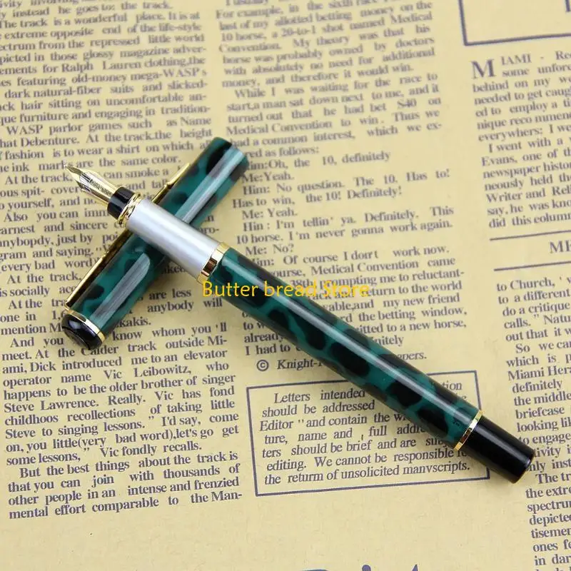 

W89C Baoer 801 Stainless Steel Metal Nib Fountain Pen Student Office Writing