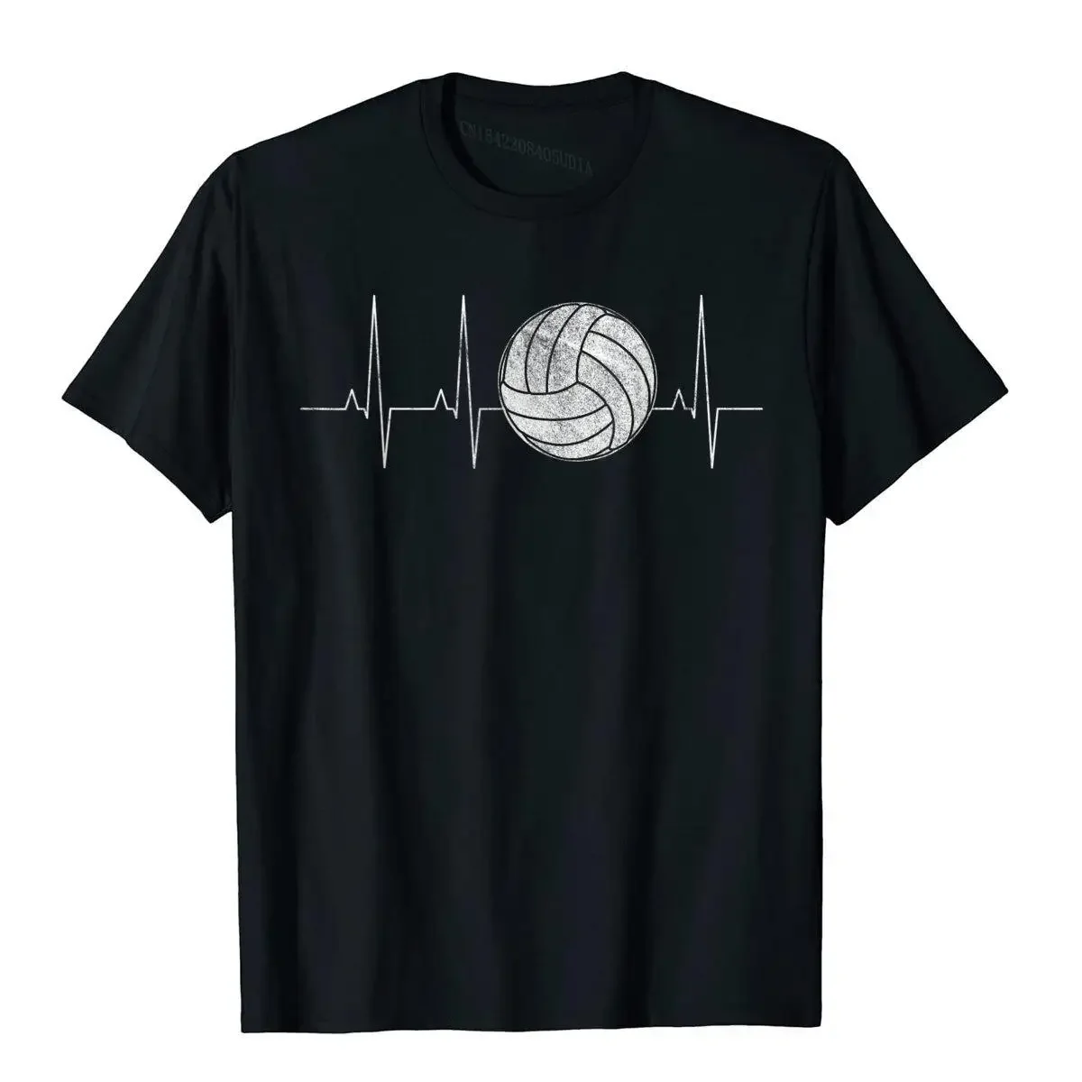 Volleyball Heartbeat Shirts As Funny Volleyball Gift Ideas Printed On Tops & Tees Cotton Men T Shirt Crazy New Design