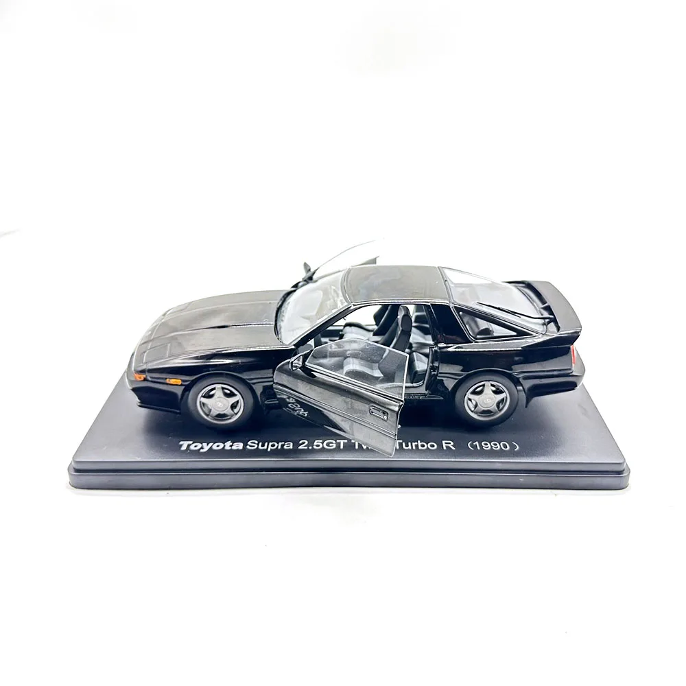 1-24-scale-alloy-model-car-25gt-twin-turbo-r-1990-black-2-door-open-birthday-gift-toy-scene-matching-new-in-box