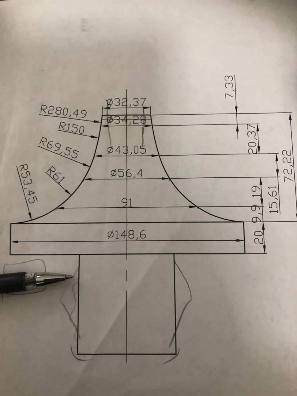 Outil de maintenance des instruments de trompent, façonnage du corps principal, pièces de trompent, poignées, outil en tôle amov