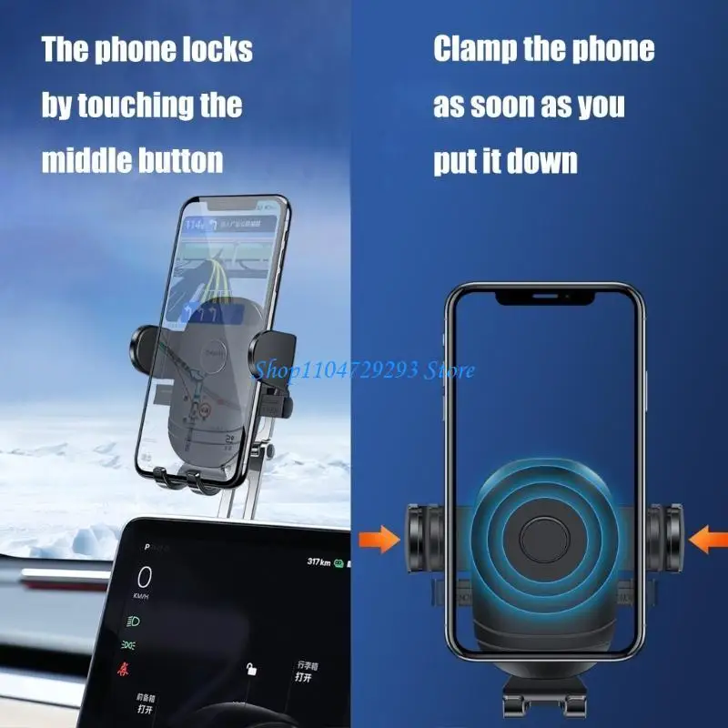 حامل هاتف Y2GD حامل هاتف دوار ذاتي اللصق مضاد للصدمات وقابل للطي