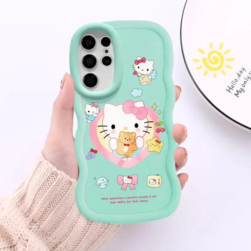 Hello Kitty Cinnamoroll Pompompurin Phone Case For Samsung Galaxy S24 S22 Ultra S23 S21 S20 FE Hard Matte Shell Protective Cover