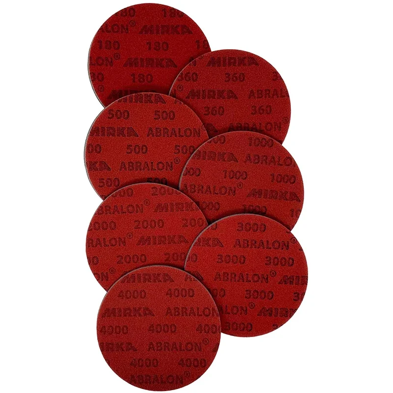 5 Inch Foam Dry Wet Sponge Sandpaper Disc Flocking Back Velvet 180-4000 Grit Abrasive Tools For Grinding mirka sandpaper
